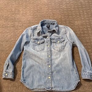 GAP Light Blue Denim Western Shirt